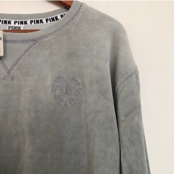 PINK Velvet Crewneck Sweater! - Picture 4 of 4